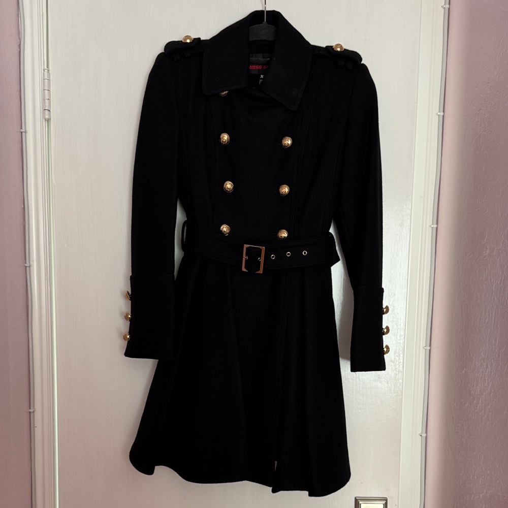 Miss Sixty Coat with Gold Buttons
